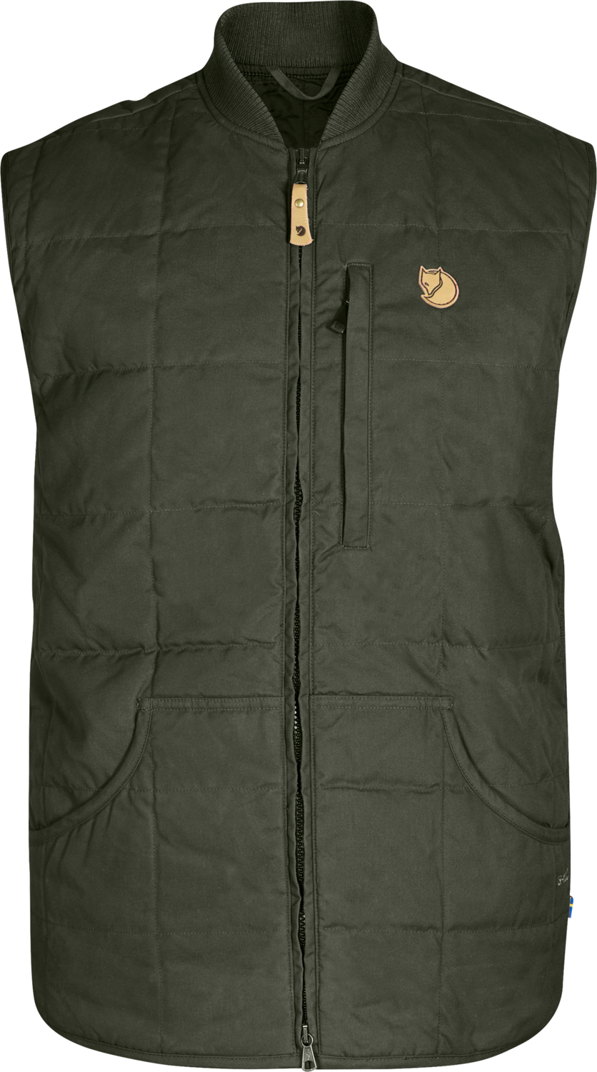 Fjällräven Men's Grimsey Vest Deep Forest Fôrede vester S