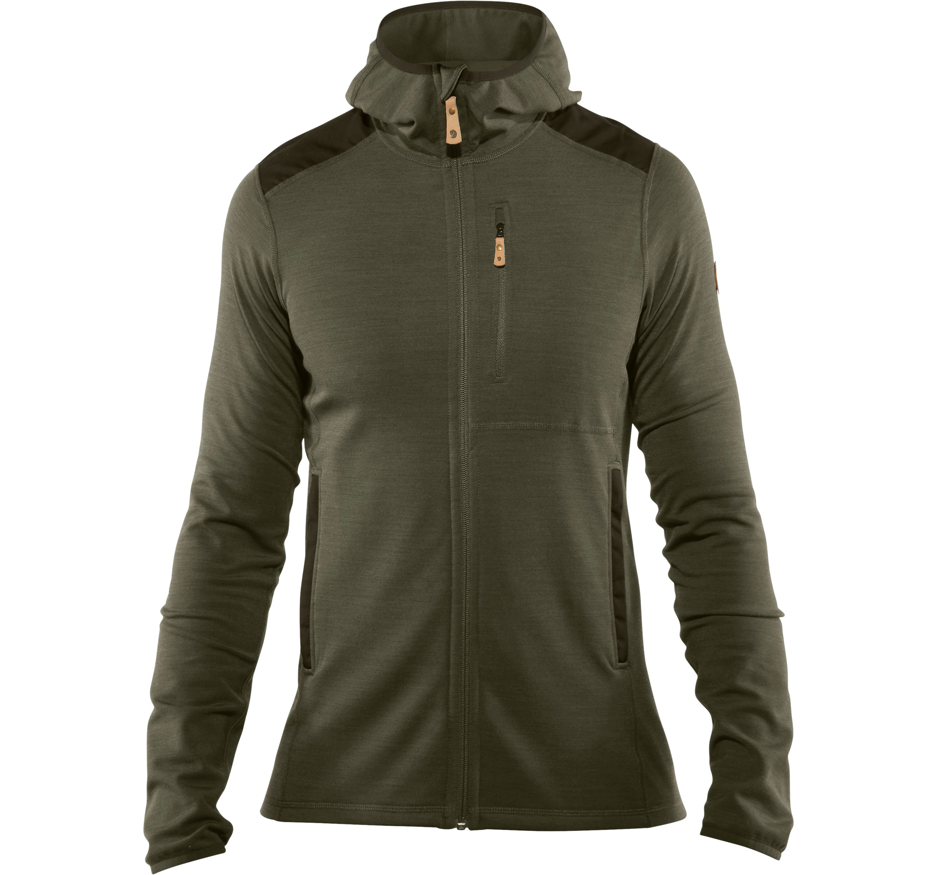 Men’s Keb Fleece Hoodie Laurel Green-Deep Forest