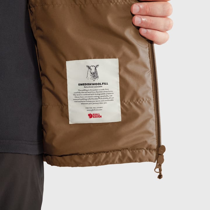 Fjällräven Men's Keb Wool Padded Jacket Timber Brown Fjällräven