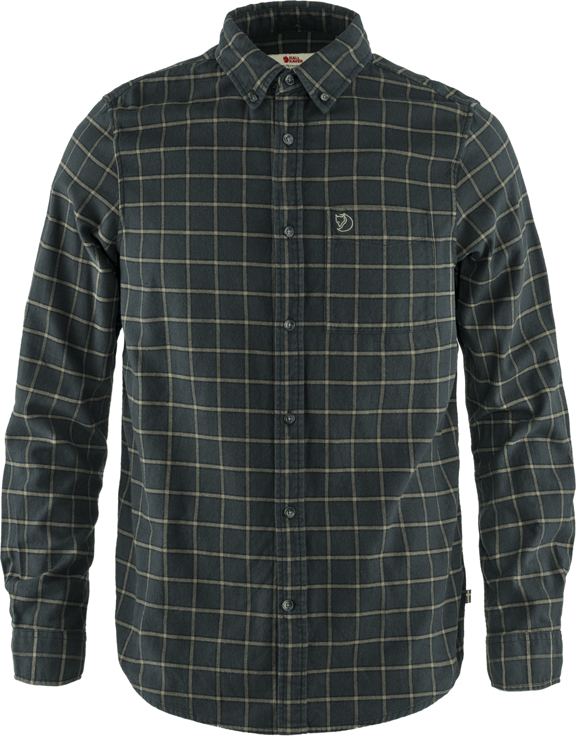 Fjällräven Men's Övik Flannel Shirt Dark Grey