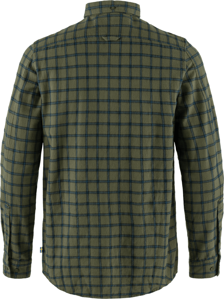 Fjällräven Men's Övik Flannel Shirt Laurel Green-Indigo Blue Fjällräven