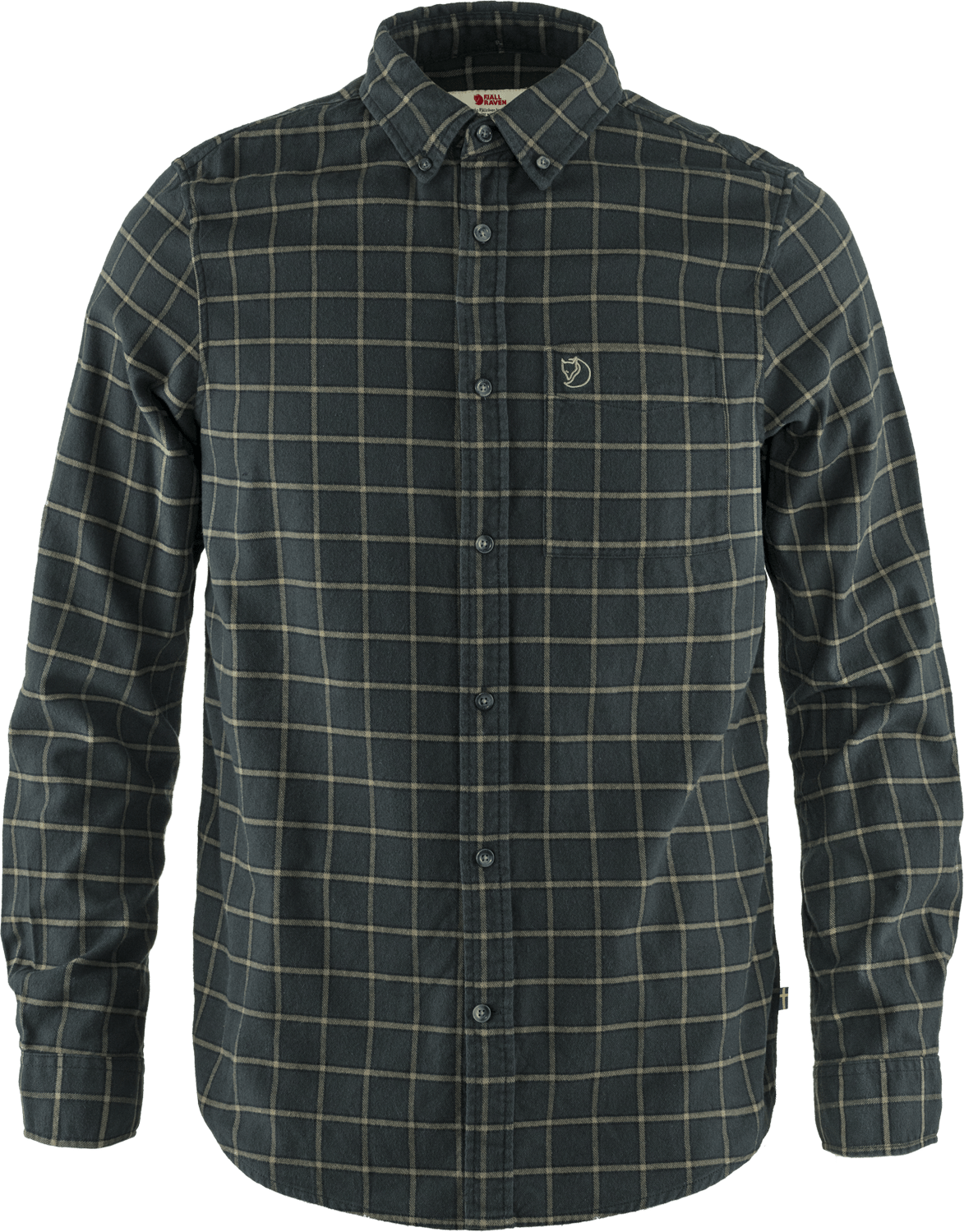 Men's Övik Flannel Shirt Dark Grey