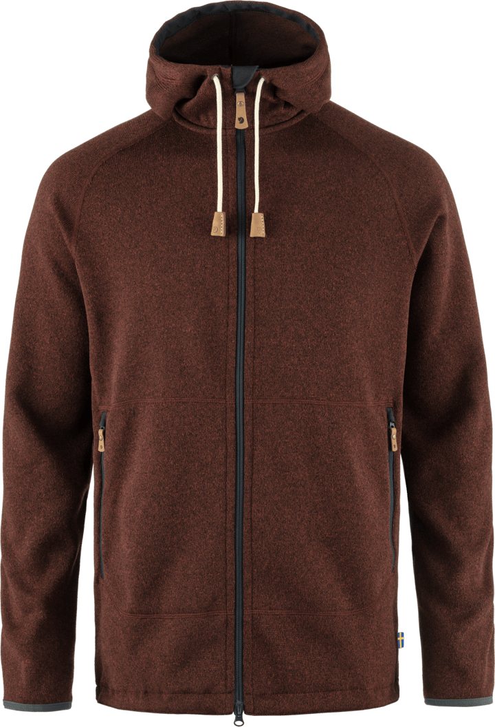 Fjällräven Men's Övik Fleece Hoodie Autumn Leaf Fjällräven Fjällräven Men's Övik Fleece Hoodie Autumn Leaf Fjällräven