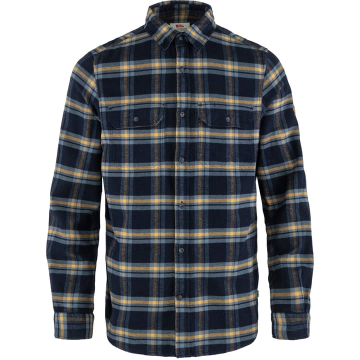 Fjällräven Men's Övik Heavy Flannel Shirt Dark Navy-Buckwheat Brown Fjällräven