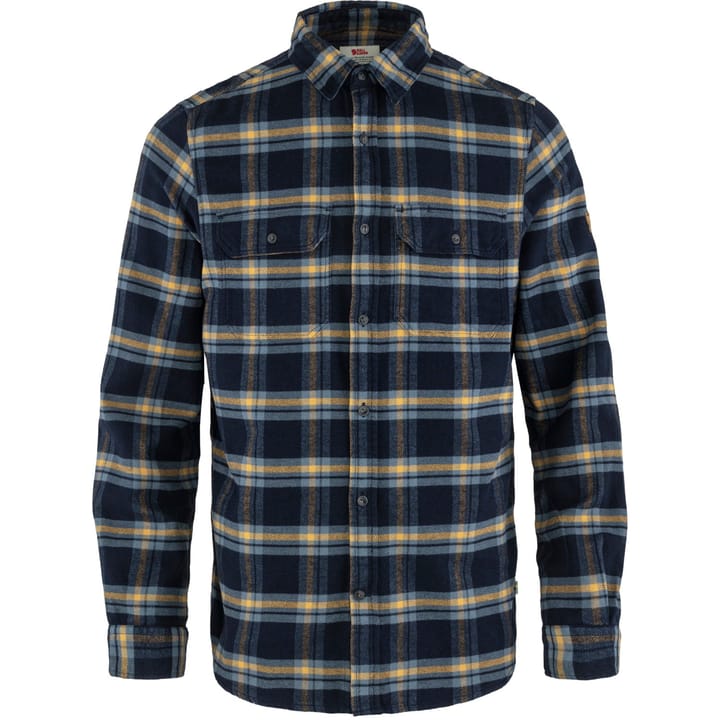 Fjällräven Men's Övik Heavy Flannel Shirt Dark Navy-Buckwheat Brown Fjällräven