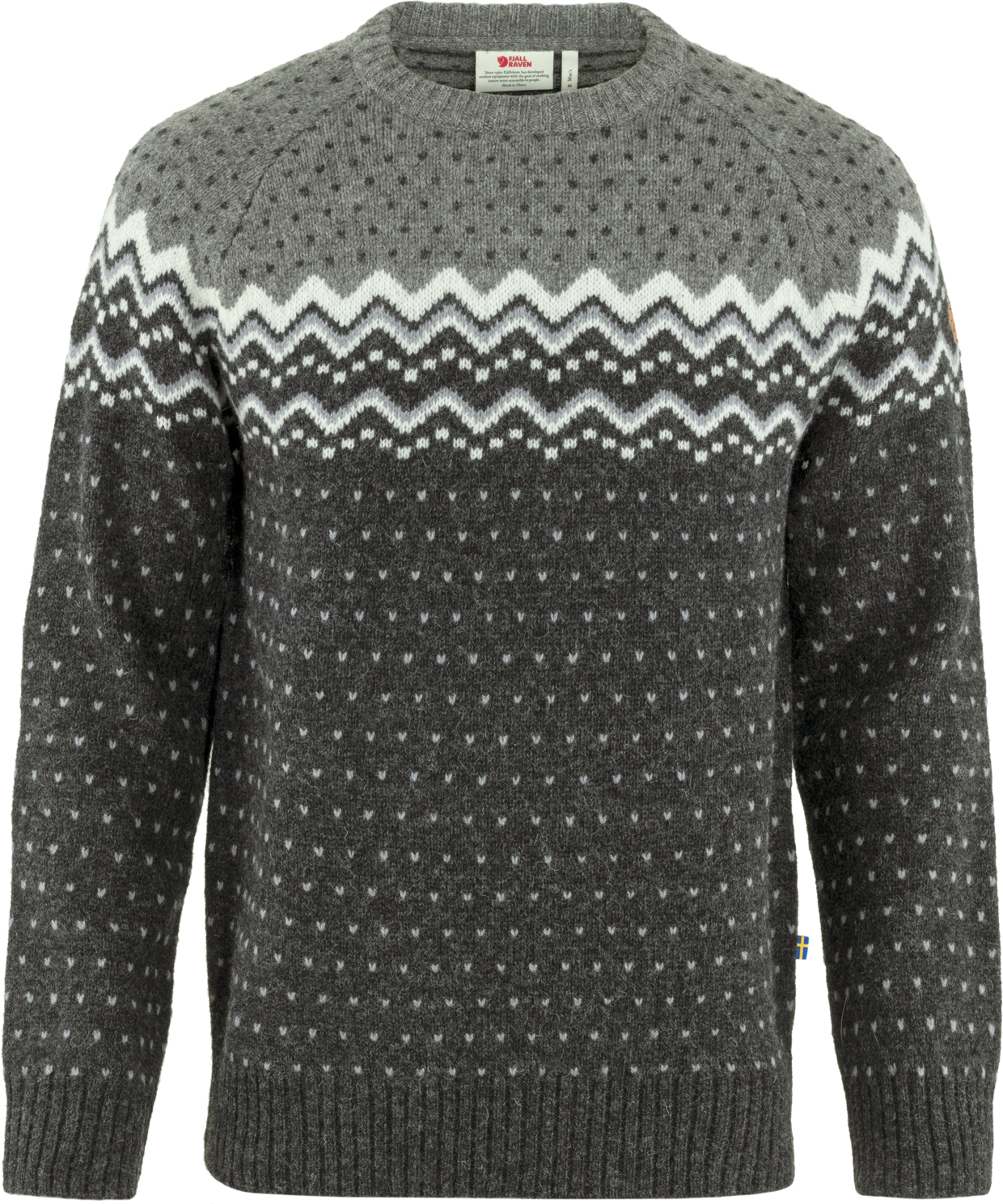 Fjällräven Men’s Övik Knit Sweater Dark Grey-Grey