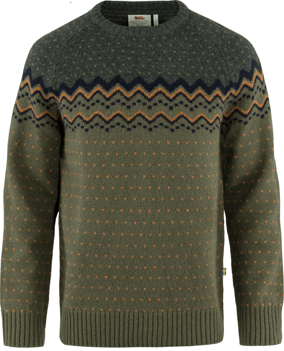 Men's Övik Knit Sweater Laurel Green/Deep Forest