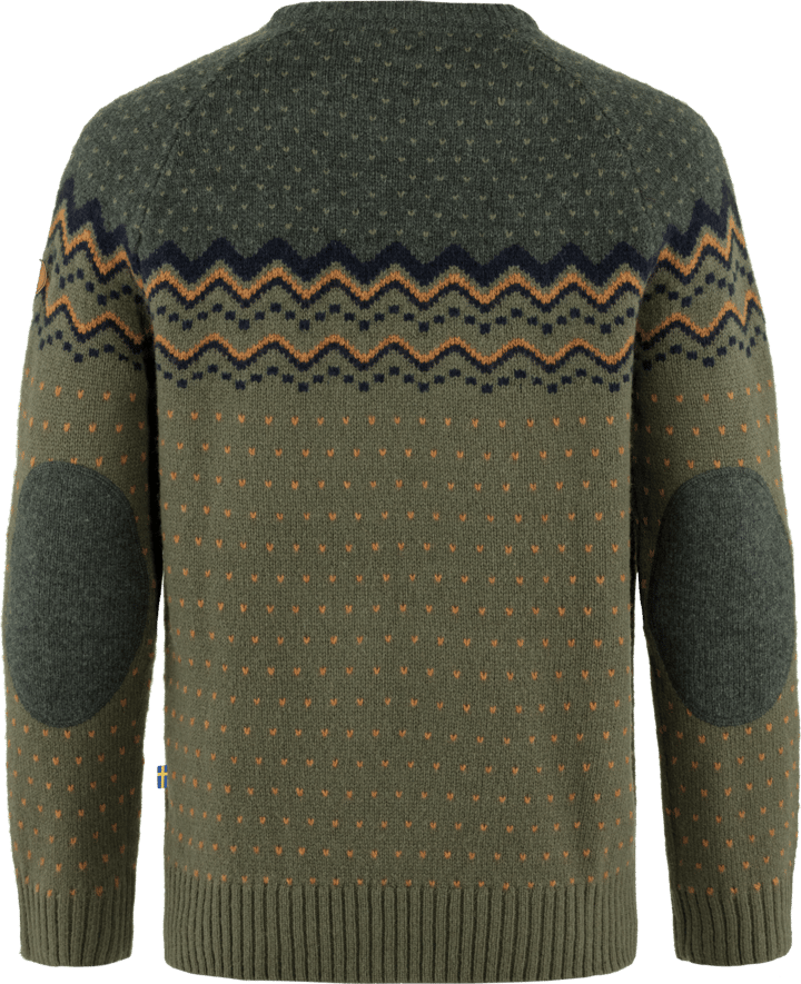 Fjällräven Men's Övik Knit Sweater Laurel Green/Deep Forest Fjällräven