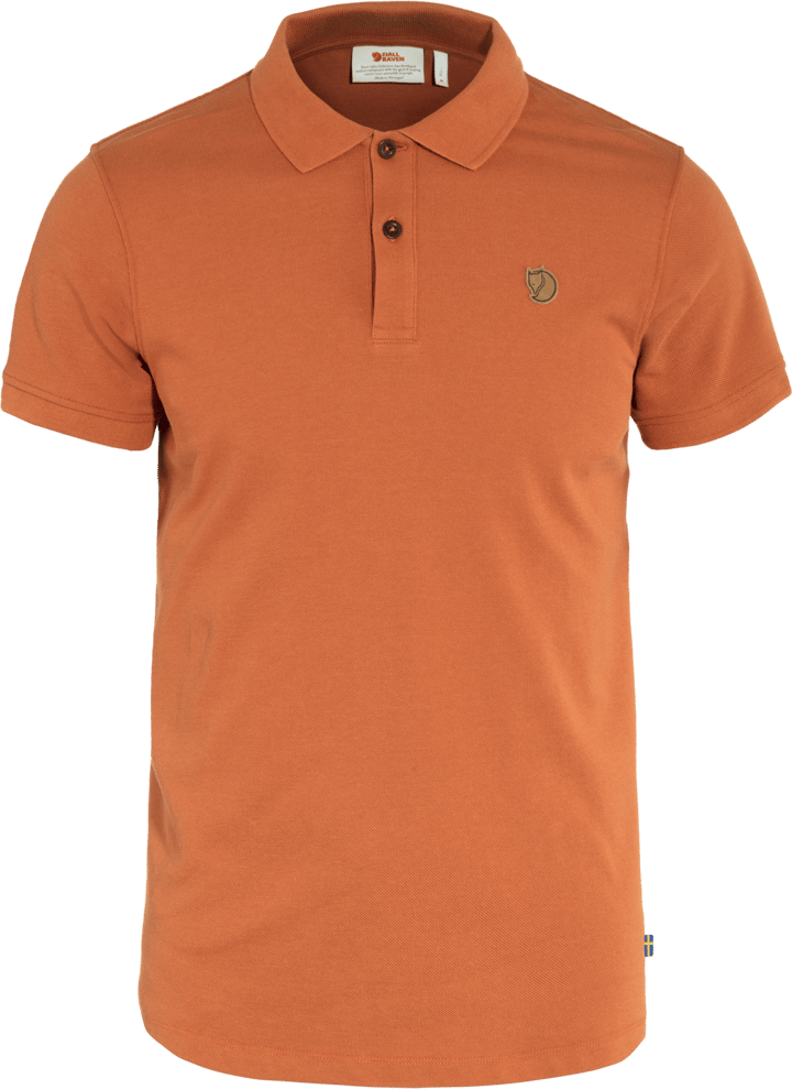 Fjällräven Men's Övik Polo Shirt Terracotta Brown Fjällräven Fjällräven Men's Övik Polo Shirt Terracotta Brown Fjällräven