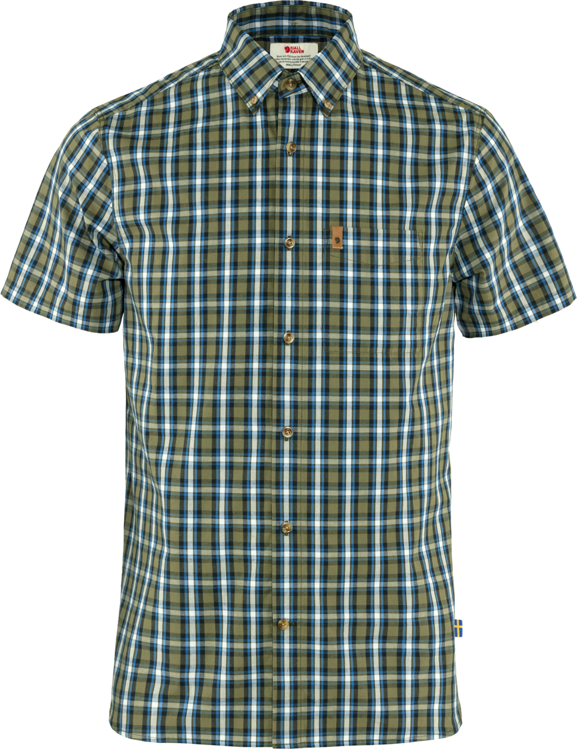 Fjällräven Men’s Övik Shirt Ss Green/Alpine Blue