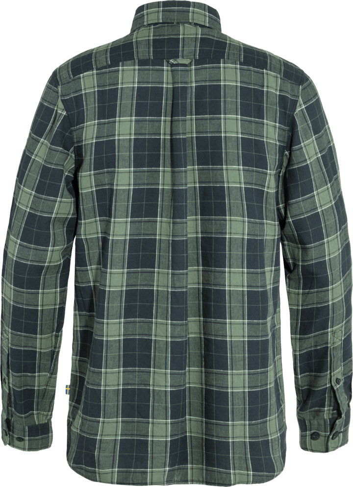 Fjällräven Men's Övik Travel Long Sleeved Shirt Dark Navy/Patina Green Fjällräven