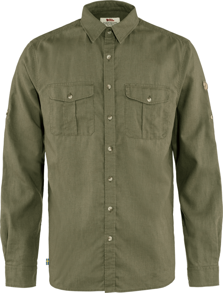 Fjällräven Men's Övik Travel Long Sleeved Shirt Green Fjällräven