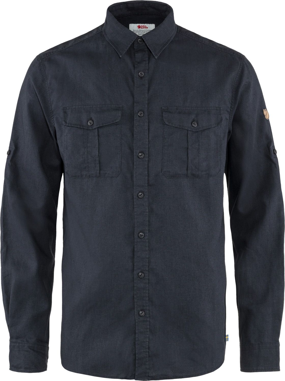 Fjällräven Men's Övik Travel Long Sleeved Shirt Dark Navy