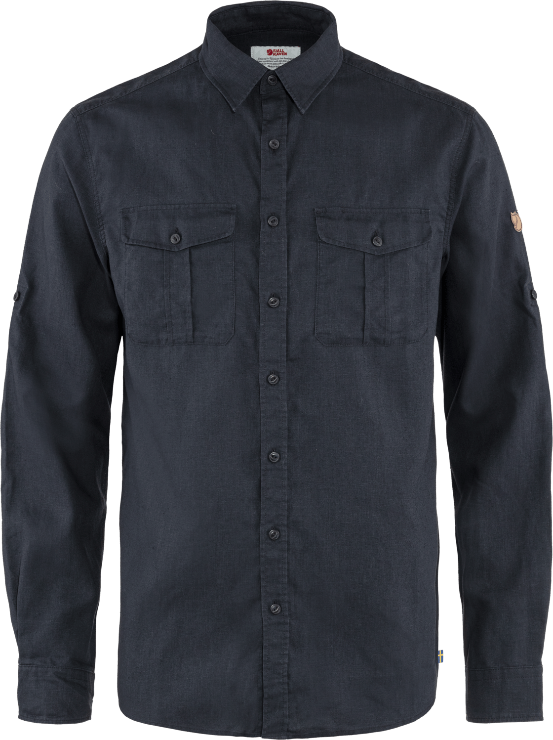 Fjällräven Men's Övik Travel Long Sleeved Shirt Dark Navy