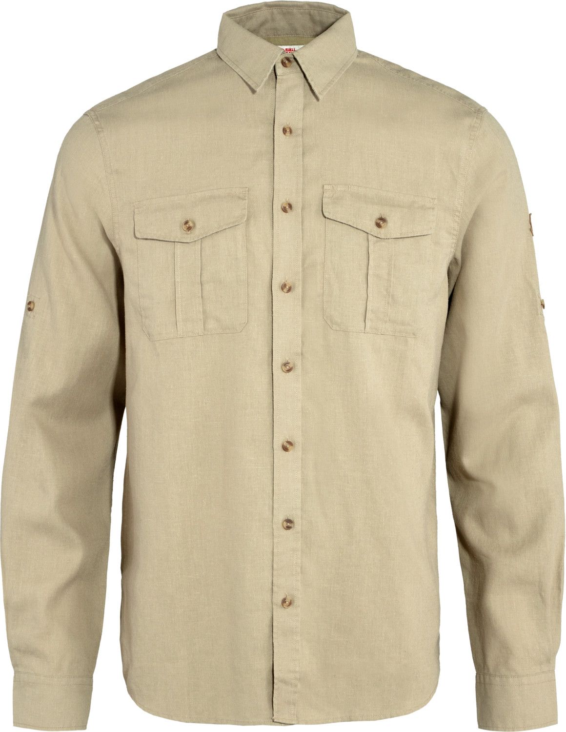 Fjällräven Men's Övik Travel Long Sleeved Shirt Sand Stone