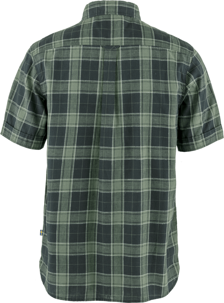 Men's Övik Travel Shirt Ss Dark Navy/Patina Green Fjällräven