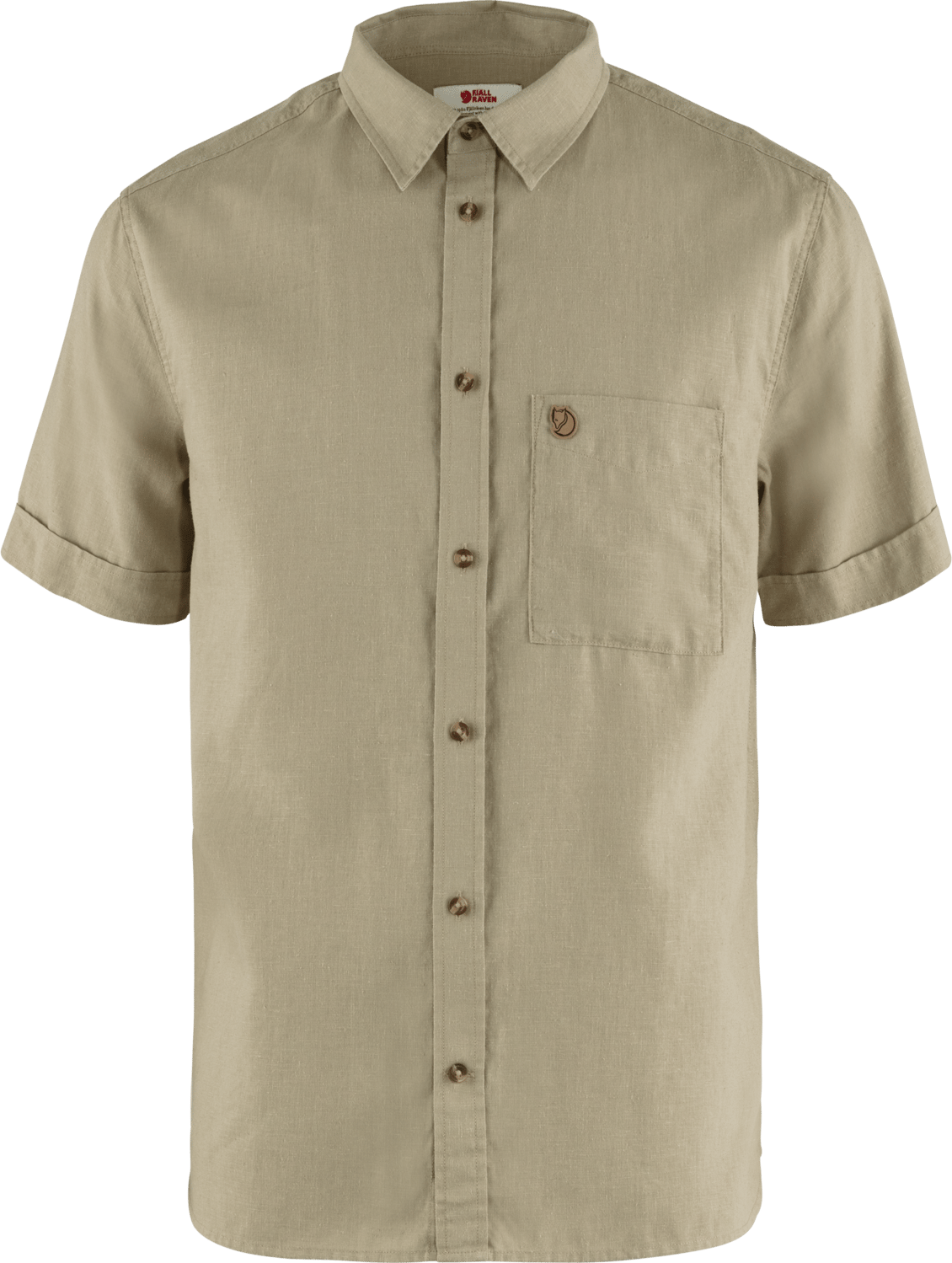 Men's Övik Travel Shirt Ss Sand Stone