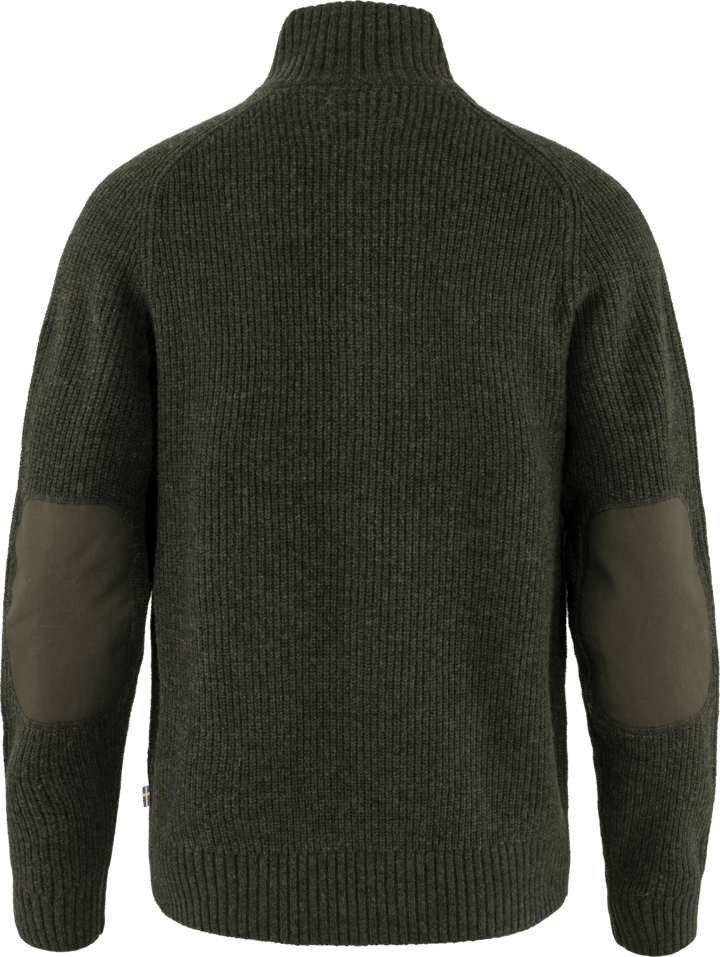 Fjällräven Men's Övik Zip Cardigan Knit Dark Olive Fjällräven