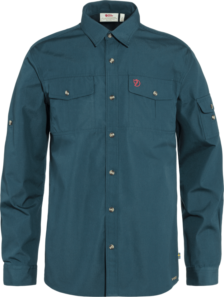 Fjällräven Men's Sarek Trekking Shirt Mountain Blue Fjällräven