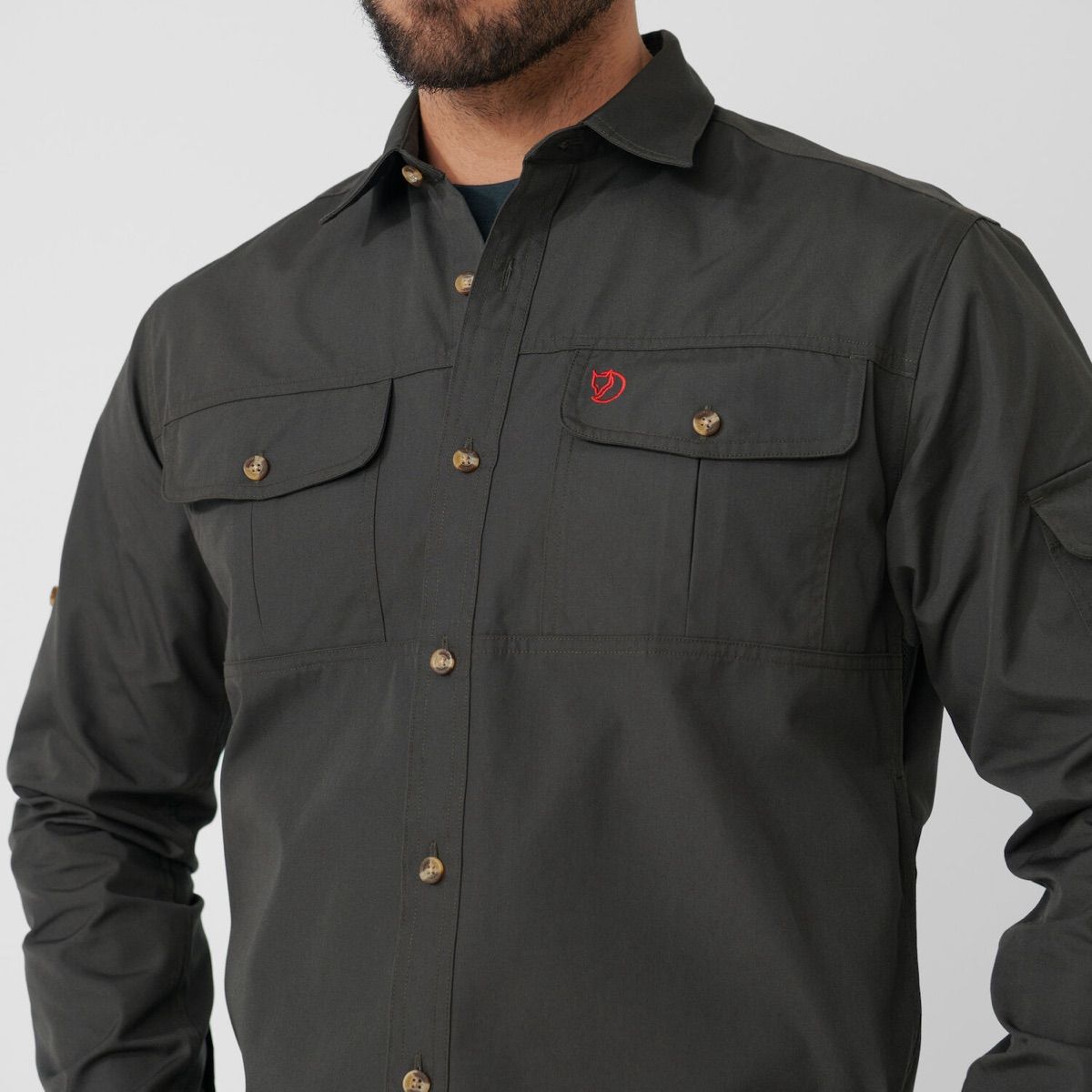Fjällräven Men's Sarek Trekking Shirt Suede Brown
