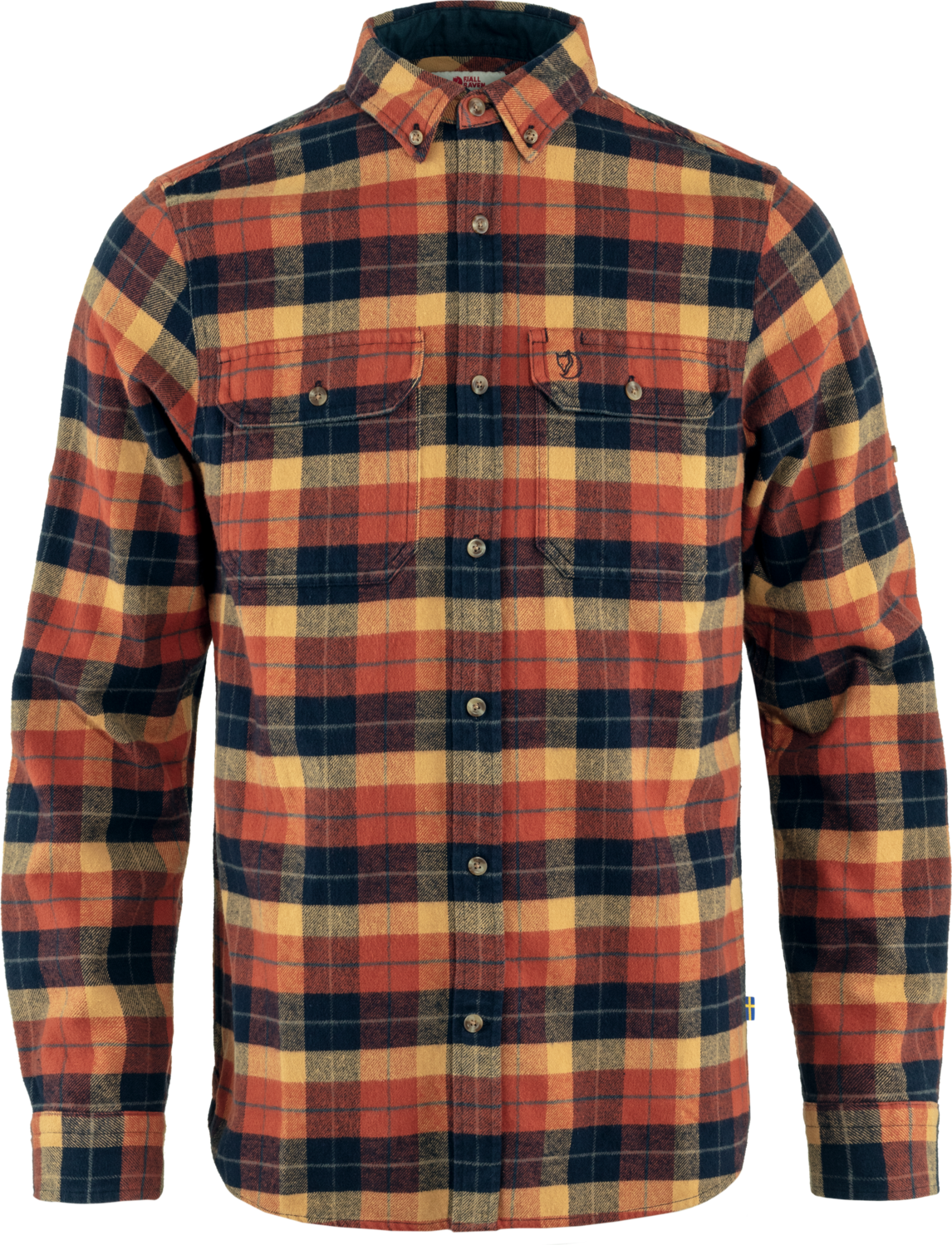Autumn leaf / dark navy