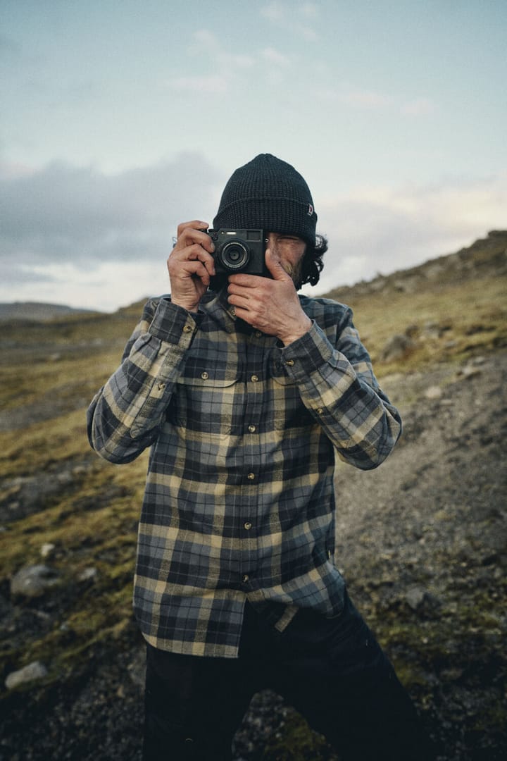 Men's Singi Heavy Flannel Shirt Dark Navy-Buckwheat Brown Fjällräven