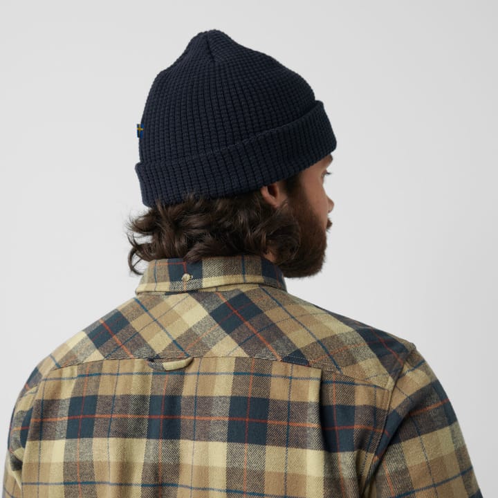 Men's Singi Heavy Flannel Shirt Dark Navy-Buckwheat Brown Fjällräven