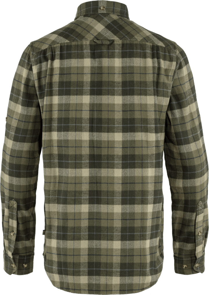 Men's Singi Heavy Flannel Shirt Green-Deep Forest Fjällräven