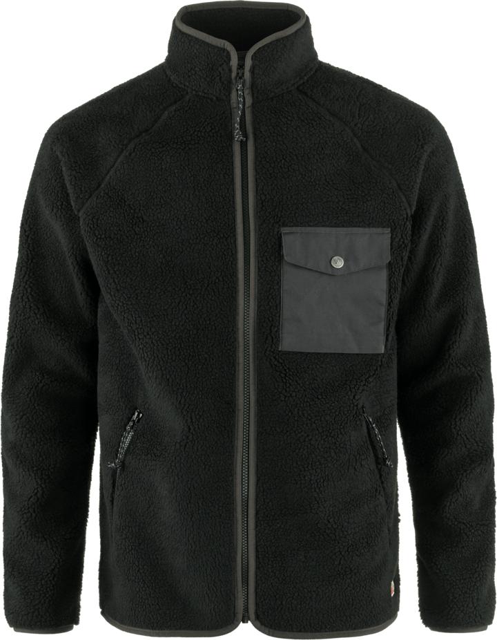 Fjällräven Men's Vardag Pile Fleece Black-Dark Grey Fjällräven
