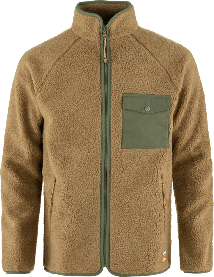 Fjällräven Men's Vardag Pile Fleece Buckwheat Brown-Laurel Green Fjällräven