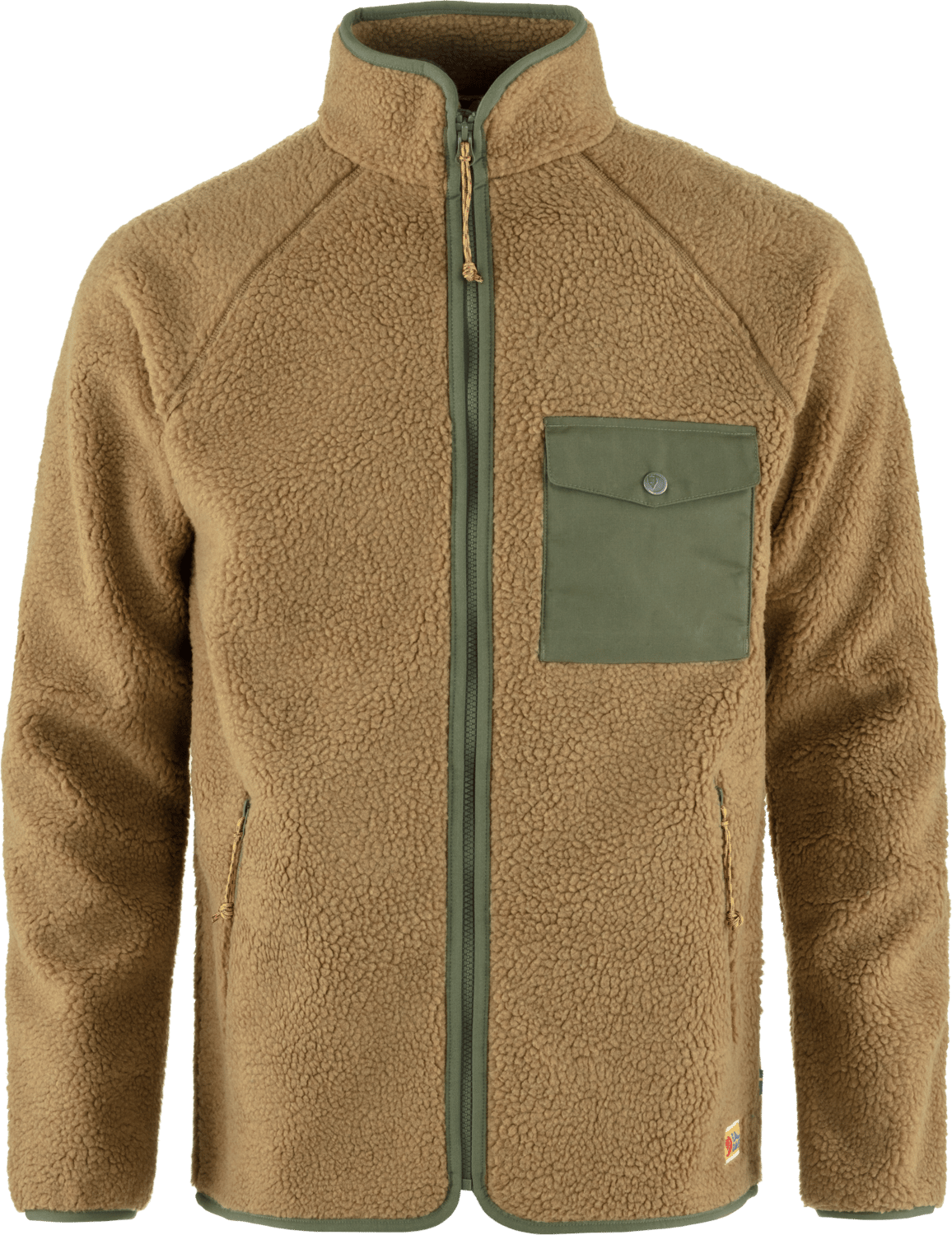 Fjällräven Men's Vardag Pile Fleece Buckwheat Brown/Laurel Green