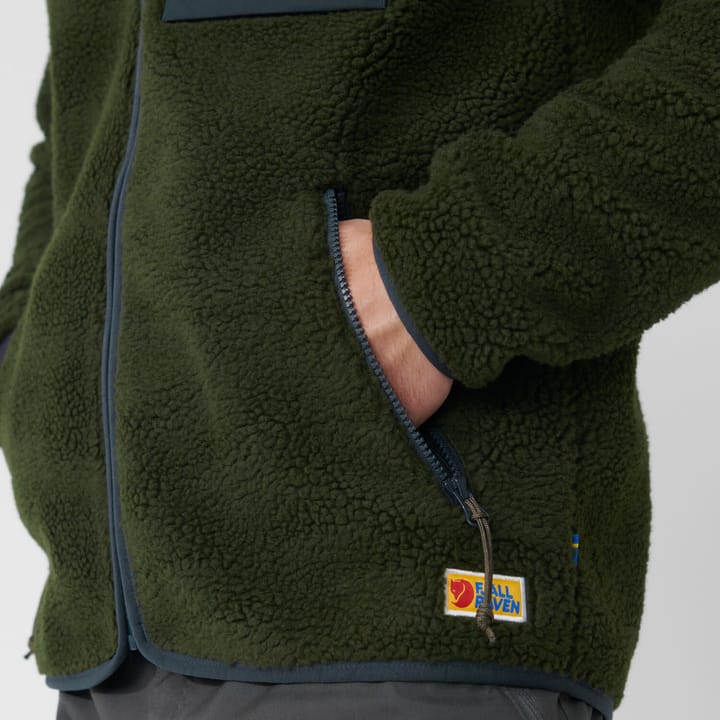 Fjällräven Men's Vardag Pile Fleece Buckwheat Brown-Laurel Green Fjällräven