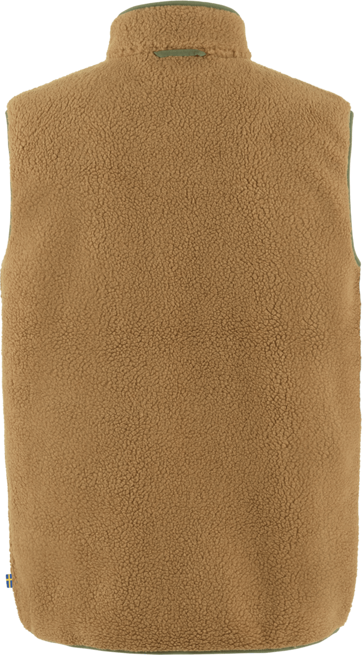 Fjällräven Men's Vardag Pile Fleece Vest Buckwheat Brown-Laurel Green Fjällräven