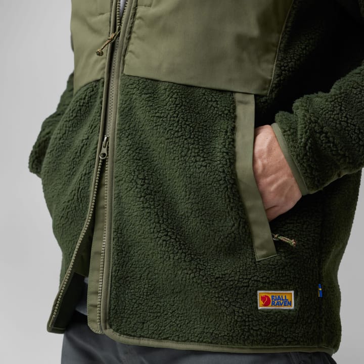 Fjällräven Men's Vardag Pile Jacket Deep Forest-Laurel Green Fjällräven