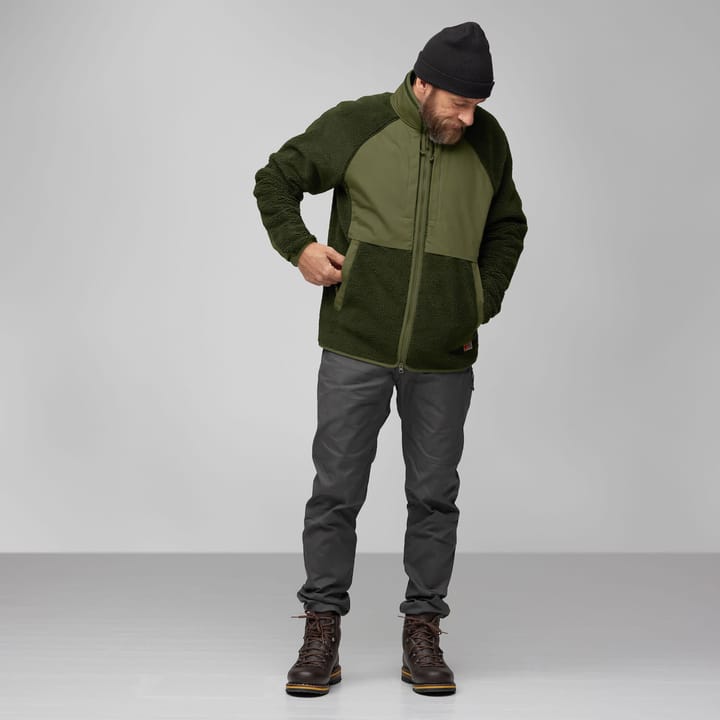 Fjällräven Men's Vardag Pile Jacket Deep Forest-Laurel Green Fjällräven