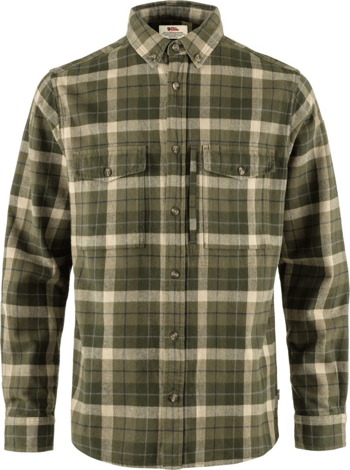 Fjällräven Men's Värmland Heavy Flannel Shirt Green-Deep Forest Fjällräven Fjällräven Men's Värmland Heavy Flannel Shirt Green-Deep Forest Fjällräven