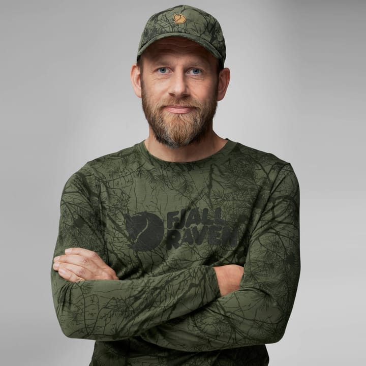 Fjällräven Men's Värmland Wool Long Sleeve Orange Multi Camo Fjällräven