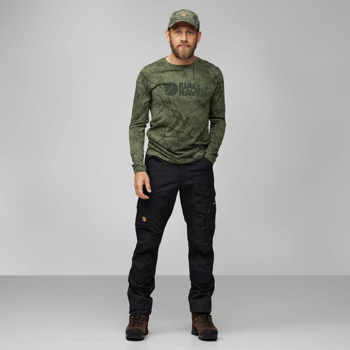 Fjällräven Men's Värmland Wool Long Sleeve Orange Multi Camo Fjällräven