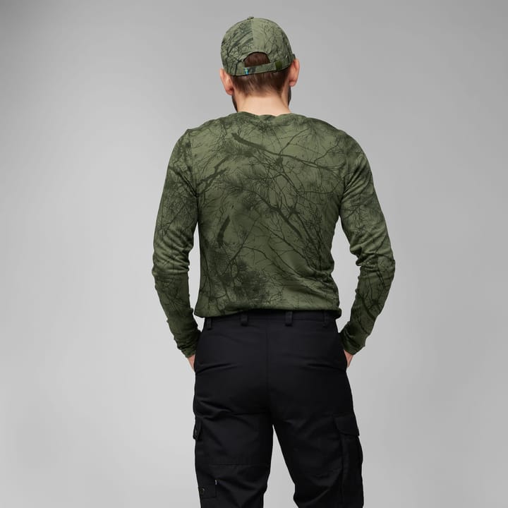 Fjällräven Men's Värmland Wool Long Sleeve Orange Multi Camo Fjällräven