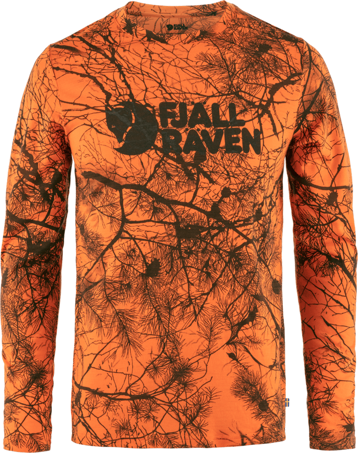 Fjällräven Men's Värmland Wool Long Sleeve Orange Multi Camo Fjällräven