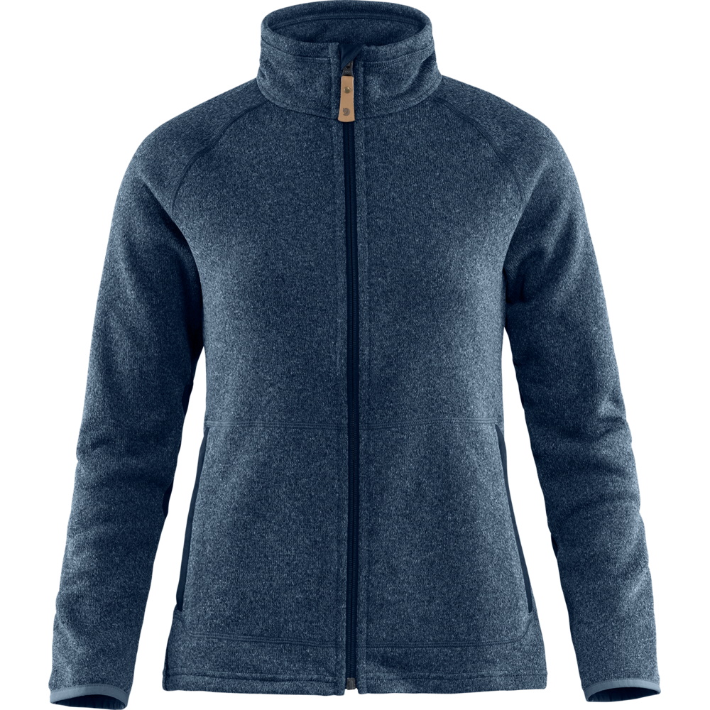 Fjällräven Women’s Övik Fleece Zip Sweater Navy