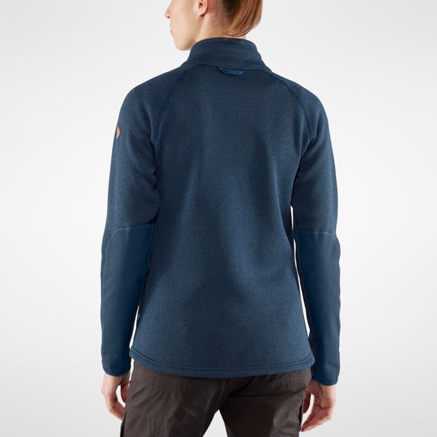 Women's Övik Fleece Zip Sweater Navy Fjällräven