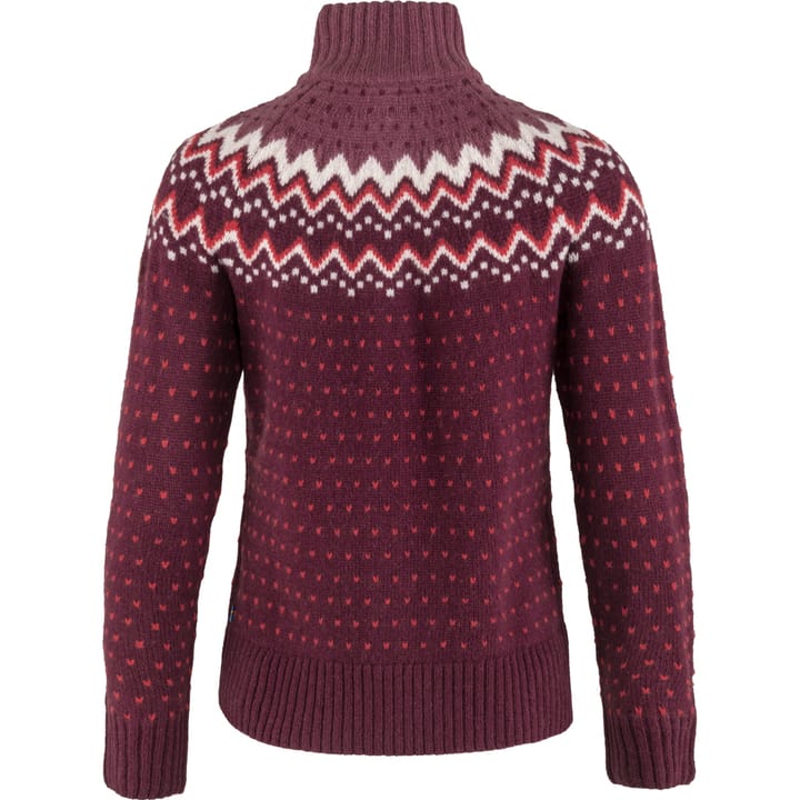 Fjällräven Women's Övik Knit Cardigan Dark Garnet Fjällräven