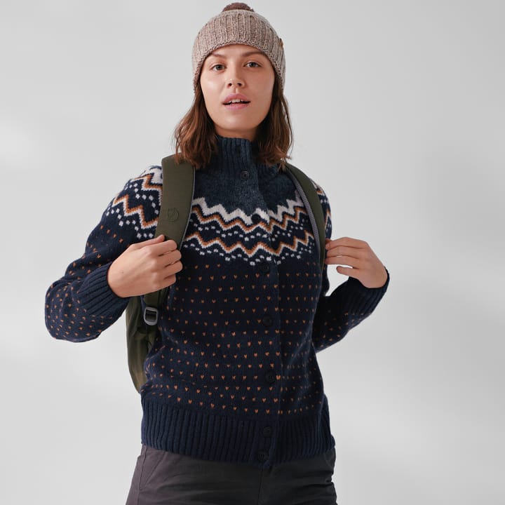 Women's Övik Knit Cardigan Dark Garnet Fjällräven