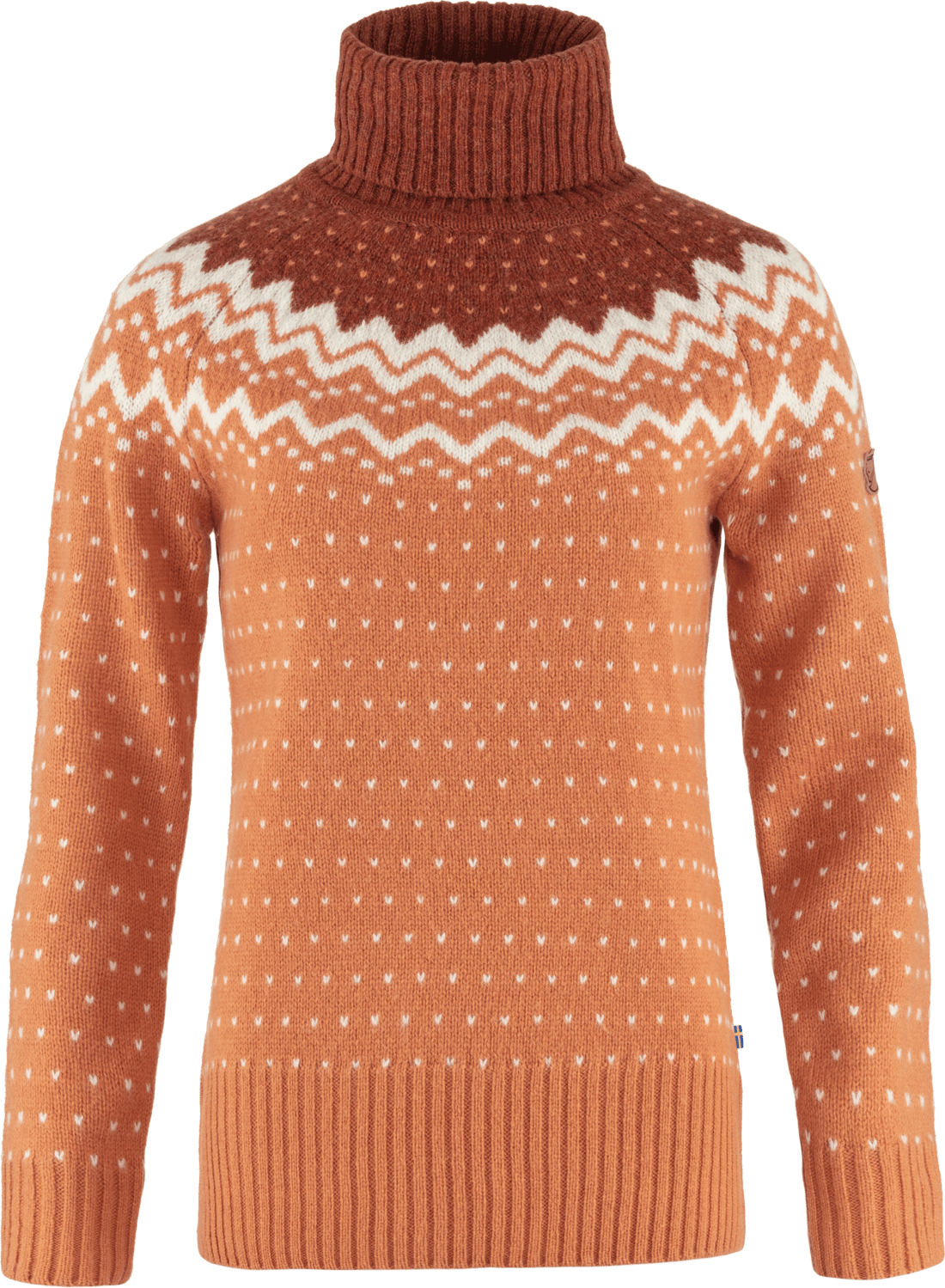 Women's Övik Knit Roller Neck Desert Brown-Autumn Leaf
