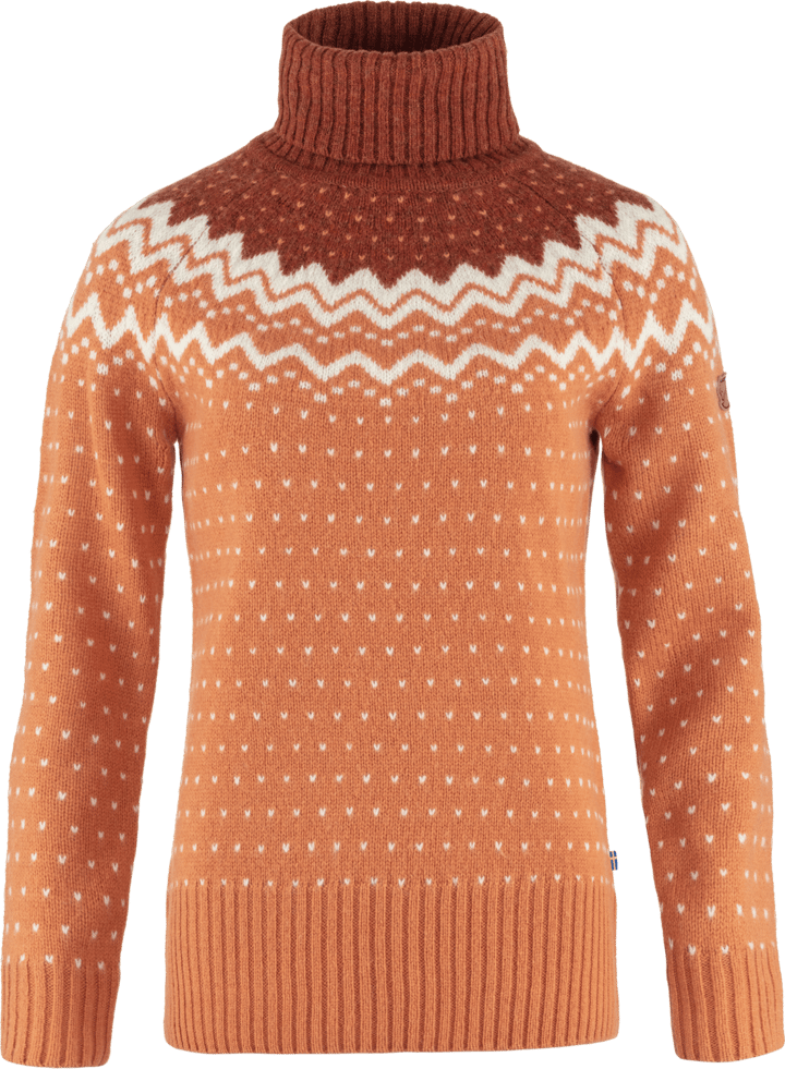 Women's Övik Knit Roller Neck Desert Brown-Autumn Leaf Fjällräven
