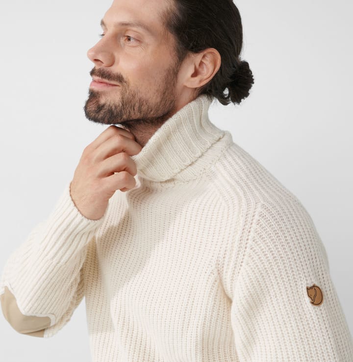 Men's Övik Roller Neck Sweater Chalk White Fjällräven