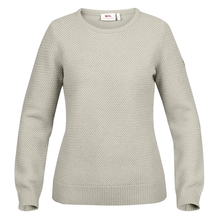 Fjällräven Women's Övik Structure Sweater Egg Shell/Grey Fjällräven