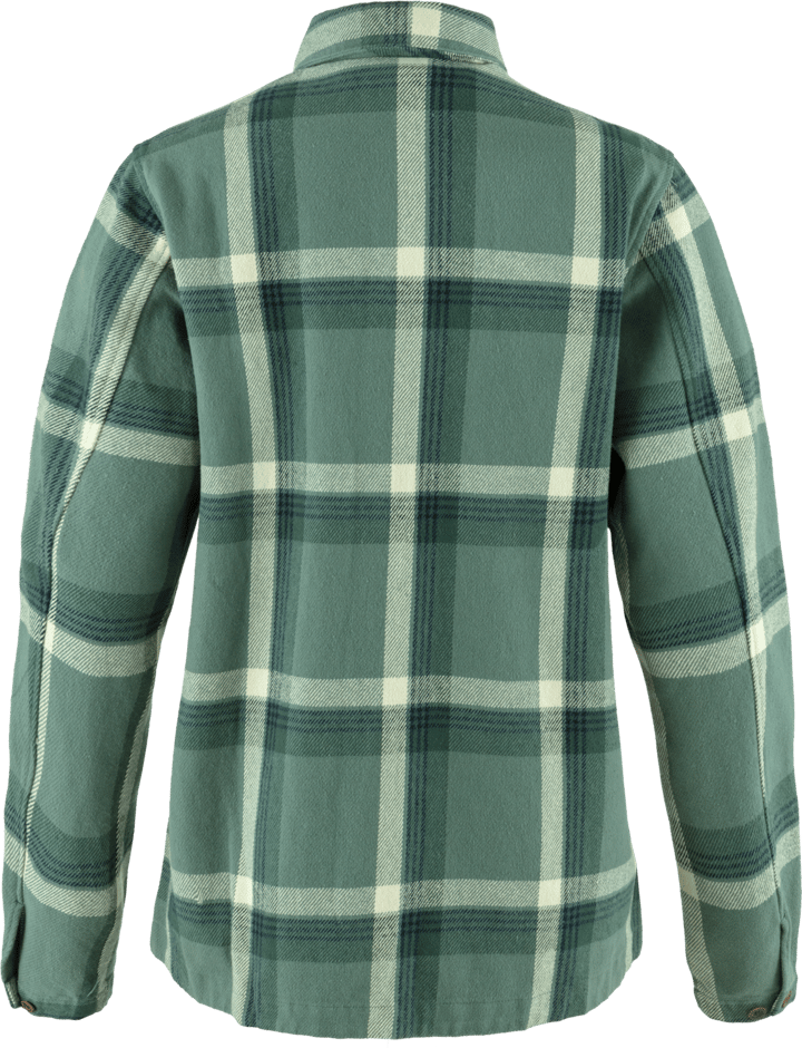 Women's Singi Flannel Overshirt Patina Green-Deep Patina Fjällräven