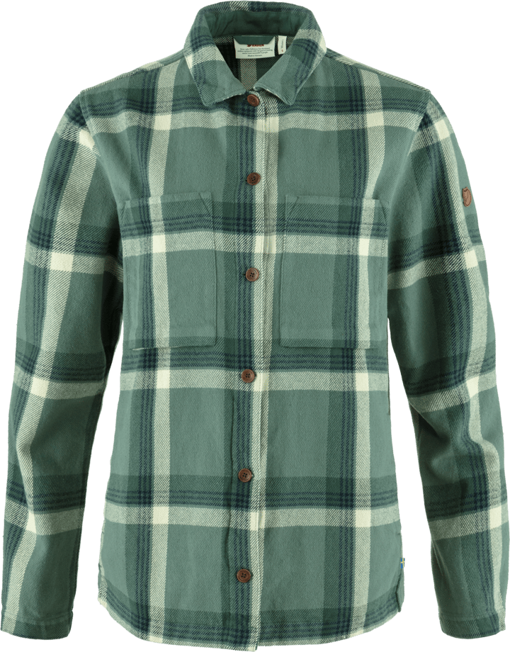 Women's Singi Flannel Overshirt Patina Green-Deep Patina Fjällräven